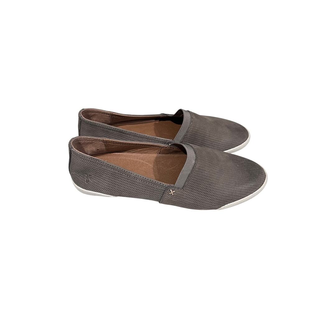 Frye Melanie Slip On Shoes Women’s Size 9 Gray Leather Casual Flats Comfort